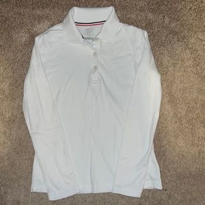 French Toast Girls Polo Shirt ( White) size 10/12